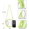 imageBOSTANTEN Baseball Crossbody Bags for Women Small Round Purse with Card Slots Cute Vegan Leather Shoulder Bag for Game DayYellow