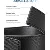 imageBOSTANTEN Belt Men Leather Reversible Belts for Men 1 38quot for Casual Golf Dress Pants TwoinOne Belt Gift002glossy Black