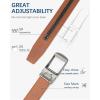 imageBOSTANTEN Belt Men Leather Reversible Belts for Men 1 38quot for Casual Golf Dress Pants TwoinOne Belt Gift003brown
