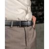 imageBOSTANTEN Belt Men Leather Reversible Belts for Men 1 38quot for Casual Golf Dress Pants TwoinOne Belt Gift004matte Black  Smooth
