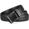 imageBOSTANTEN Belt Men Leather Reversible Belts for Men 1 38quot for Casual Golf Dress Pants TwoinOne Belt Gift004matte Black  Smooth