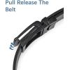 imageBOSTANTEN Belt Men Leather Reversible Belts for Men 1 38quot for Casual Golf Dress Pants TwoinOne Belt Gift005matte Black  Twill