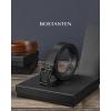 imageBOSTANTEN Belt Men Leather Reversible Belts for Men 1 38quot for Casual Golf Dress Pants TwoinOne Belt Gift005matte Black  Twill