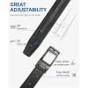 imageBOSTANTEN Belt Men Leather Reversible Belts for Men 1 38quot for Casual Golf Dress Pants TwoinOne Belt Gift006black