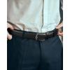 imageBOSTANTEN Belt Men Leather Reversible Belts for Men 1 38quot for Casual Golf Dress Pants TwoinOne Belt Gift006black