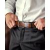 imageBOSTANTEN Belt Men Leather Reversible Belts for Men 1 38quot for Casual Golf Dress Pants TwoinOne Belt Gift007dark Brown
