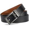imageBOSTANTEN Belt Men Leather Reversible Belts for Men 1 38quot for Casual Golf Dress Pants TwoinOne Belt Gift008black  Brown