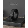 imageBOSTANTEN Belt Men Leather Reversible Belts for Men 1 38quot for Casual Golf Dress Pants TwoinOne Belt Gift010all Black