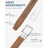 imageBOSTANTEN Belt Men Leather Reversible Belts for Men 1 38quot for Casual Golf Dress Pants TwoinOne Belt Gift012silverbrown