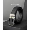 imageBOSTANTEN Belt Men Leather Reversible Belts for Men 1 38quot for Casual Golf Dress Pants TwoinOne Belt Gift012twill Black