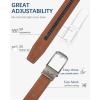 imageBOSTANTEN Belt Men Leather Reversible Belts for Men 1 38quot for Casual Golf Dress Pants TwoinOne Belt Gift013dark Brown
