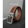 imageBOSTANTEN Belt Men Leather Reversible Belts for Men 1 38quot for Casual Golf Dress Pants TwoinOne Belt Gift013dark Brown