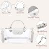 imageBOSTANTEN Clear Bag for Stadium Approved Small Crossbody Purse Handbags for Concerts Sports EventsLight Grey
