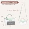 imageBOSTANTEN Clear Bag for Stadium Approved Small Crossbody Purse Handbags for Concerts Sports EventsMint Green