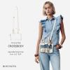 imageBOSTANTEN Clear Bag for Stadium Approved Top Handle Crossbody Purses Barrel Handbag for Events Concerts Travel Daily UseBeige