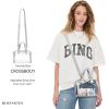 imageBOSTANTEN Clear Bag for Stadium Approved Top Handle Crossbody Purses Barrel Handbag for Events Concerts Travel Daily UseGrey