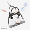 imageBOSTANTEN Clear Bag for Stadium Events Small Crossbody Purse Handbag with Top Handle for Concerts Sports TravelBlack