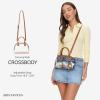 imageBOSTANTEN Clear Bag for Stadium Events Small Crossbody Purse Handbag with Top Handle for Concerts Sports TravelBrown