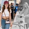 imageBOSTANTEN Clear Bag for Stadium Events Small Crossbody Purse Handbag with Top Handle for Concerts Sports TravelNude
