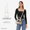imageBOSTANTEN Clear Bag for Stadium Events Small Crossbody Purse Handbag with Top Handle for Concerts Sports TravelNude