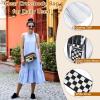 imageBOSTANTEN Clear Bag for Women Stadium Approved Clear Bags Small Crossbody Purse Trendy for Concerts Sports EventsZ03checkered Pattern