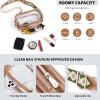 imageBOSTANTEN Clear Bag for Women Stadium Approved Clear Bags Small Crossbody Purse Trendy for Concerts Sports EventsZ04brown