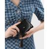 imageBOSTANTEN Credit Card Holder Wallet RFID Blocking Leather Small Wallet for Women Zipper Keychain Wallet with Wristlet BlackTasselBlack