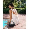 imageBOSTANTEN Crescent Shoulder Bag Vegan Leather Purses for Women Trendy Crossbody Clutch Hobo Handbag Adjustable StrapSmall Black 945x276x531