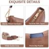 imageBOSTANTEN Crossbody Bags for Women Trendy Vegan Leather Hobo Handbags Fashion Shoulder Purse with Adjustable Guitar StrapA01retro Brown