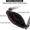 imageBOSTANTEN Crossbody Bags for Women Trendy Vegan Leather Hobo Handbags Fashion Shoulder Purse with Adjustable Guitar StrapA02black