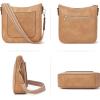 imageBOSTANTEN Crossbody Bags for Women Trendy Vegan Leather Hobo Handbags Fashion Shoulder Purse with Adjustable Guitar StrapA03tan