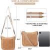 imageBOSTANTEN Crossbody Bags for Women Trendy Vegan Leather Hobo Handbags Fashion Shoulder Purse with Adjustable Guitar StrapA03tan
