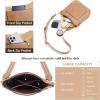 imageBOSTANTEN Crossbody Bags for Women Trendy Vegan Leather Hobo Handbags Fashion Shoulder Purse with Adjustable Guitar StrapA03tan