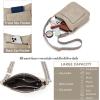 imageBOSTANTEN Crossbody Bags for Women Trendy Vegan Leather Hobo Handbags Fashion Shoulder Purse with Adjustable Guitar StrapA06grey