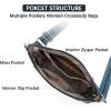 imageBOSTANTEN Crossbody Bags for Women Trendy Vegan Leather Hobo Handbags Fashion Shoulder Purse with Adjustable Guitar StrapA07blue