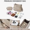 imageBOSTANTEN Crossbody Bags for Women Trendy Vegan Leather Hobo Handbags Fashion Shoulder Purse with Adjustable Guitar StrapD05grey