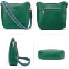 imageBOSTANTEN Crossbody Bags for Women Trendy Vegan Leather Hobo Handbags Fashion Shoulder Purse with Adjustable Guitar StrapGreen