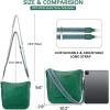 imageBOSTANTEN Crossbody Bags for Women Trendy Vegan Leather Hobo Handbags Fashion Shoulder Purse with Adjustable Guitar StrapGreen