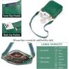 imageBOSTANTEN Crossbody Bags for Women Trendy Vegan Leather Hobo Handbags Fashion Shoulder Purse with Adjustable Guitar StrapGreen