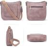 imageBOSTANTEN Crossbody Bags for Women Trendy Vegan Leather Hobo Handbags Fashion Shoulder Purse with Adjustable Guitar StrapPurple