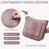 imageBOSTANTEN Crossbody Bags for Women Trendy Vegan Leather Hobo Handbags Fashion Shoulder Purse with Adjustable Guitar StrapPurple