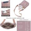 imageBOSTANTEN Crossbody Bags for Women Trendy Vegan Leather Hobo Handbags Fashion Shoulder Purse with Adjustable Guitar StrapPurple