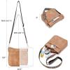 imageBOSTANTEN Crossbody Bags for Women Trendy Vegan Leather Hobo Purses Shoulder Handbags With Wide Shoulder StrapA05camel Brown