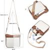 imageBOSTANTEN Crossbody Bags for Women Trendy Vegan Leather Hobo Purses Shoulder Handbags With Wide Shoulder StrapA17beige and Brown