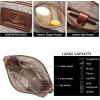 imageBOSTANTEN Crossbody Bags for Women Trendy Vegan Leather Hobo Purses Shoulder Handbags With Wide Shoulder StrapA17beige and Brown