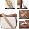 imageBOSTANTEN Crossbody Bags for Women Trendy Vegan Leather Hobo Purses Shoulder Handbags With Wide Shoulder StrapA17beige and Brown