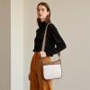imageBOSTANTEN Crossbody Bags for Women Trendy Vegan Leather Hobo Purses Shoulder Handbags With Wide Shoulder StrapA17beige and Brown