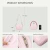 imageBOSTANTEN Crossbody Bags for Women Vegan Leather Designer Shoulder Purses Trendy Small Handbags with Paracord StrapPink