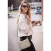 imageBOSTANTEN Crossbody Bags for Women Vegan Leather Purses Quilted Shoulder Handbags with Adjustable Shoulder StrapA01taupe