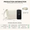 imageBOSTANTEN Crossbody Bags for Women Vegan Leather Purses Quilted Shoulder Handbags with Adjustable Shoulder StrapC3beige